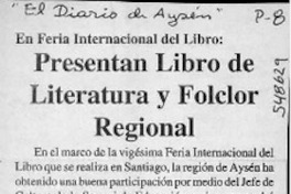 Presentan libro de literatura y folclor regional  [artículo]