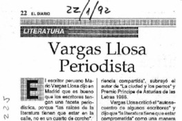 Vargas Llosa periodista.