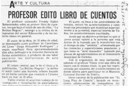 Profesor editó libro de cuentos  [artículo].