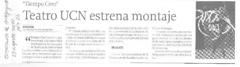 Teatro UCN estrena montaje