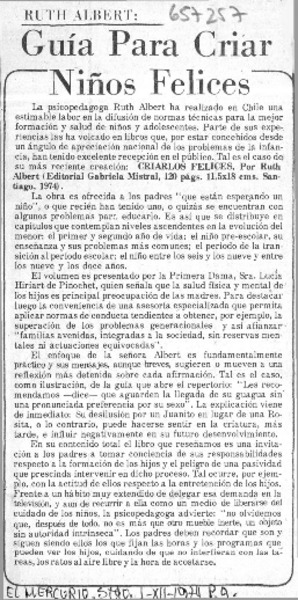 Guía para criar niños felices.  [artículo]