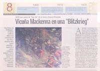Vicuña Mackenna en una "Blitzkrieg"