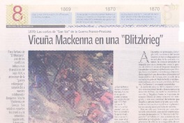 Vicuña Mackenna en una "Blitzkrieg"