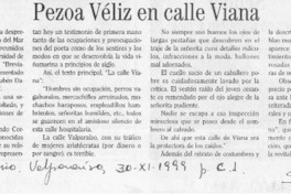Pezoa Véliz en calle Viana  [artículo]