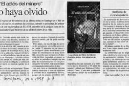 Para que no haya olvido  [artículo] X. C. O.