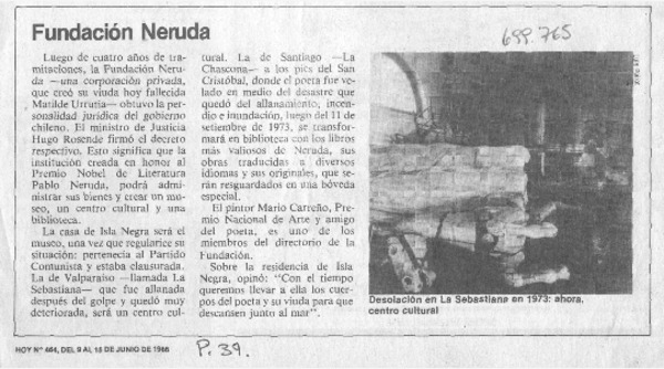 Fundación Neruda.