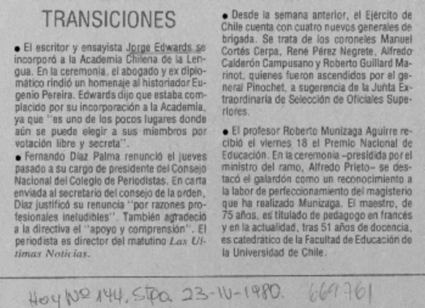 Transiciones.