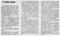Y otras voces.