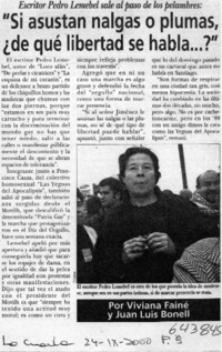 "Si asustan nalgas o plumas, ¿de qué libertad se habla"  [artículo]