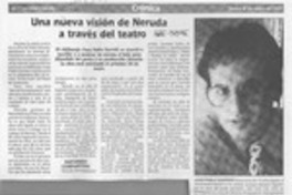 Una Nueva visión de Neruda a través del teatro