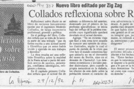 Collados reflexiona sobre Rusia  [artículo].