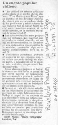 Un cuento popular chileno.