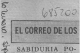 Sabiduría popular hebrea.