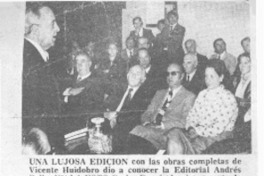 Editan obras completas de Vicente Huidobro.