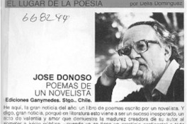 José Donoso. Poemas de un novelista