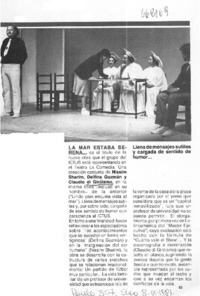 La mar estaba serena..