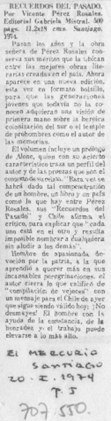 Recuerdos del pasado.