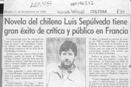 Novela del chileno Luis Sepúlveda tiene gran éxito de crítica y público en Francia  [artículo].