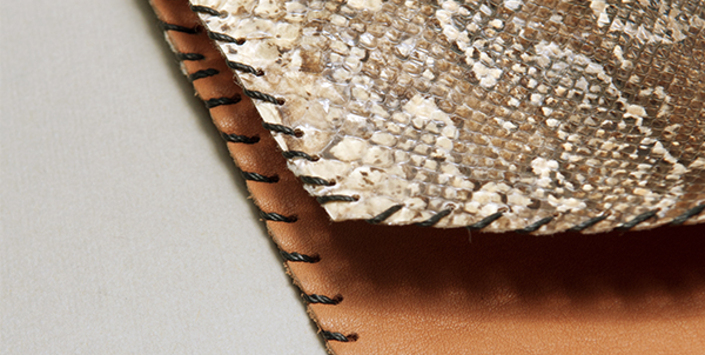 Billetera de escamas de serpiente