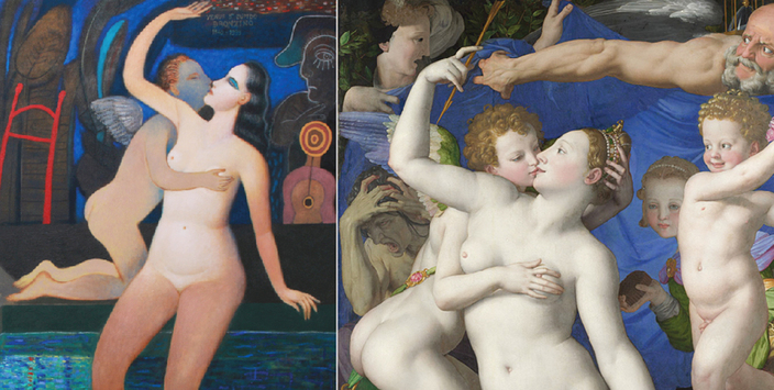 Venus y Cupido por Gonzalo Cienfuegos y Agnolo Bronzino