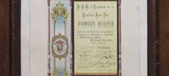 Diploma a su Excelencia Germn Riesco Errzuriz