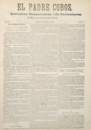 El Padre Cobos. Santiago, 5 de febrero de 1876. A�o II. N� 37. 4 pp.