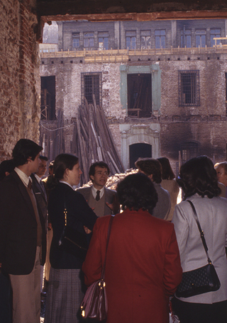 Edificio de la Real Audiencia previo a restauracin, 1981