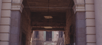 Edificio de la Real Audiencia inicio de obras de restauracin,1981