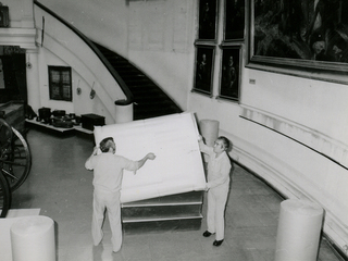 Traslado de colecciones de Miraflores a la Real Audiencia, 1982