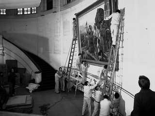 Traslado de colecciones de Miraflores a la Real Audiencia, 1982