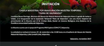 Invitacin charla "Flora de Valparaso"