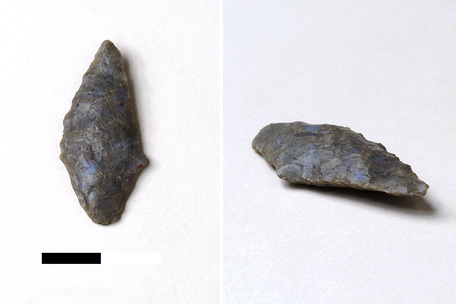 Punta de proyectil de obsidiana, sitio La Chimba 13. Punta de proyectil de obsidiana, sitio La Chimba 13.