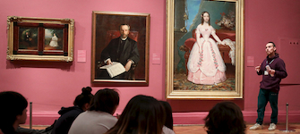 Vista de sala de exposiciones MNBA