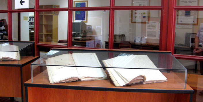 Sala de exposicin del Archivo Regional de Tarapac.