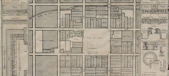 Plano de la plaza fortificada de Talca, 1859