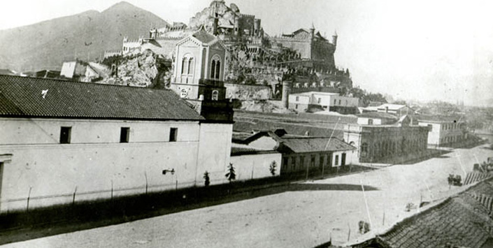 Vista del Cerro Santa Luca, costado suroeste
