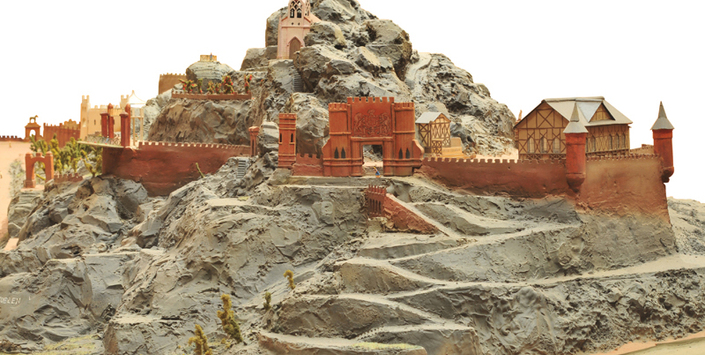 Maqueta del Cerro Santa Luca