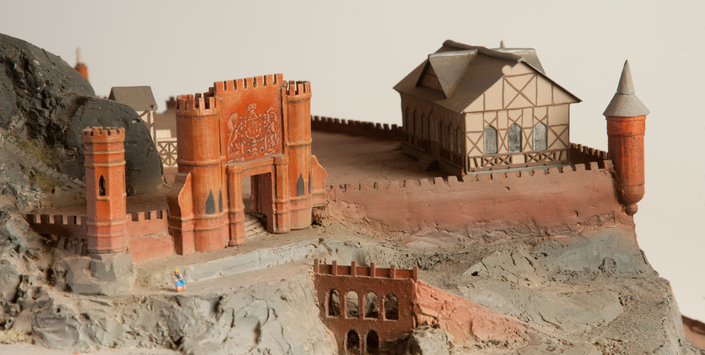 Maqueta del Cerro Santa Luca