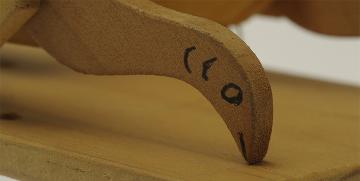 Pollitos comiendo (detalle)