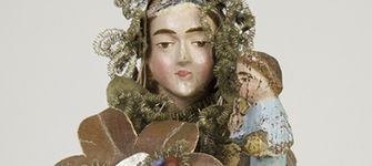 Escultura virgen con el Nio