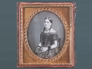 Retrato femenino atribuido a William Helsby, 1850.