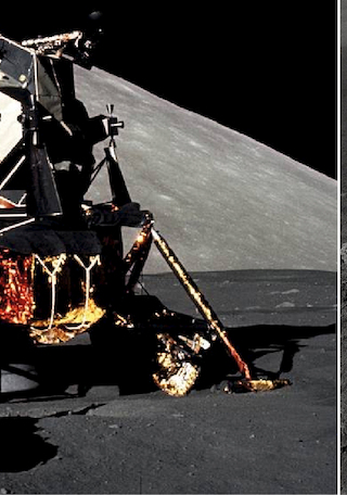 . La misin del APOLLO 17 alcanz la superficie el 7 de diciembre 1972. A la izquierda, el mdulo y el vehculo lunar. A la derecha, Harrison Schmitt tomando muestras geolgicas en el sector Taurus-Littrow. Fotos NASA.