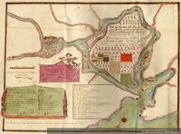 Plano del puerto de Valdivia, elevado geométricamente en la América Meridional ...