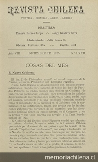 Revista chilena: año 8, número 72, diciembre de 1925
