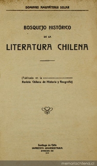 Bosquejo histórico de la literatura chilena