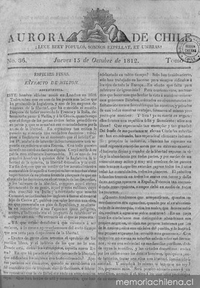 Aurora de Chile, periódico ministerial y político