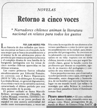 Retorno a cinco voces