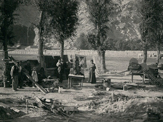 Familia en la intemperie