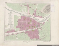 Plano de Santiago levantado por Claudio Gay, 1831