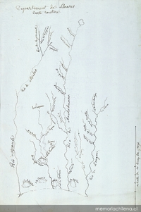 Departement de Linares: carte routiere